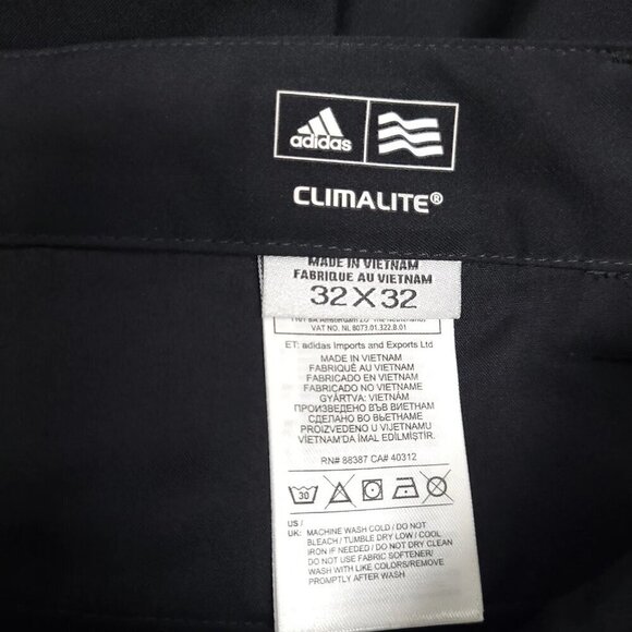 NWT adidas Mens Climalite Pants Size 32x32 Black - Picture 5 of 9
